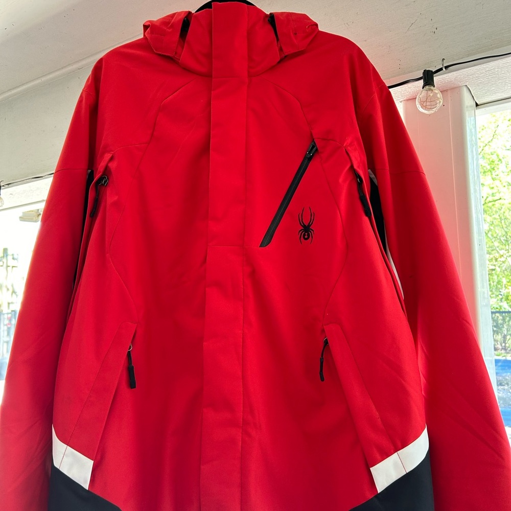 Spyder red and black coat 2xl